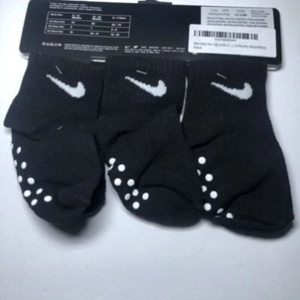Nike Baby Ankle Gripper Socks 3-pack 12-24 months
